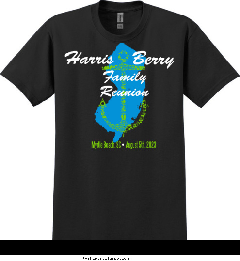 T-shirt Design Harris Family Reunion