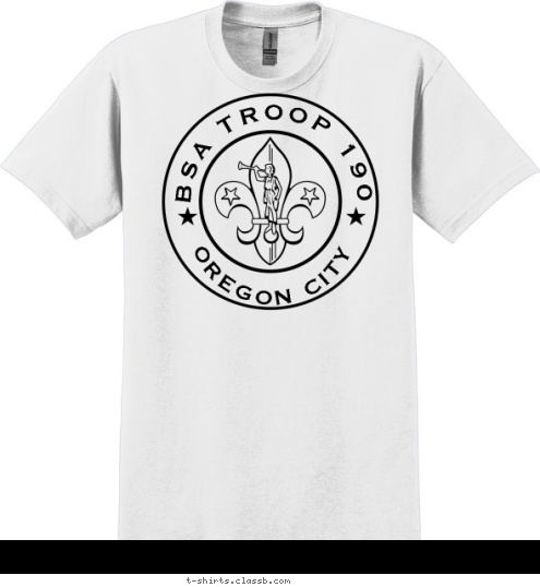 BSA TROOP 190 OREGON CITY T-shirt Design 