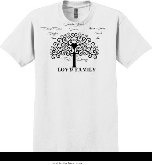 Custom T-shirt Design Loyd Family Tree