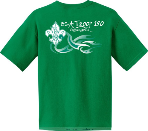 Troop 190 BSA TROOP 190 Oregon City,OR T-shirt Design 