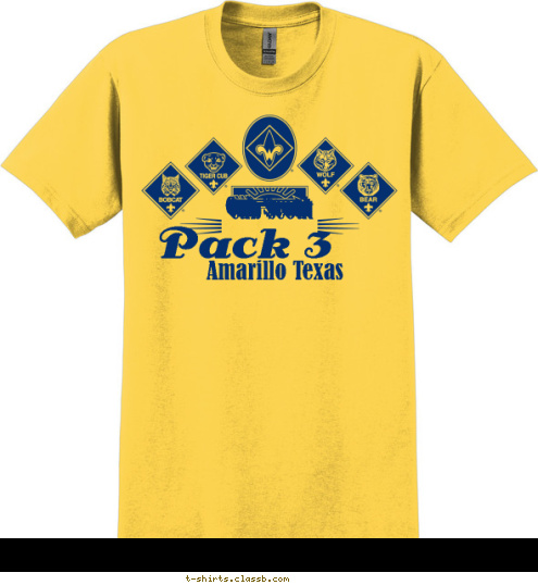 Cub Scout  Cub Scout  Amarillo Texas Pack 3 Cub Scout  T-shirt Design 