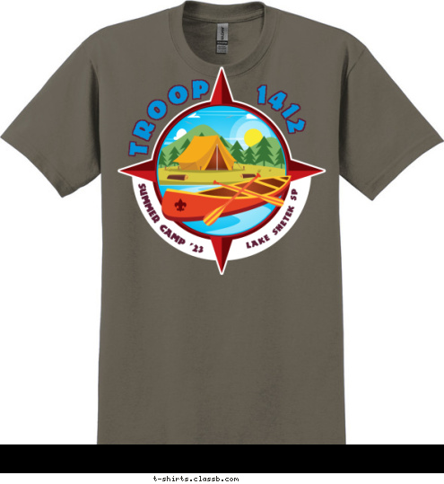 T-shirt Design 1412 Woodlands Trail 2023 Camp