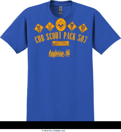 Angleton, TX
 Angleton, TX
 CUB SCOUT PACK 507 T-shirt Design 