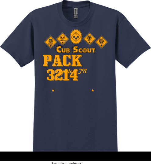 Dayton, TN PACK 3214 T-shirt Design 