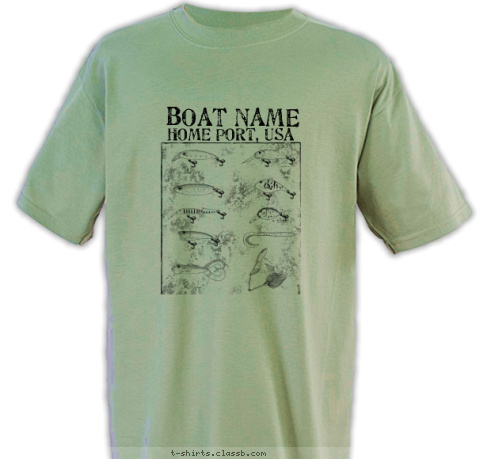 Home Port, USA BOAT NAME T-shirt Design SP1181