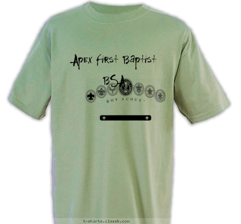 Apex First Baptist BSA T-shirt Design 