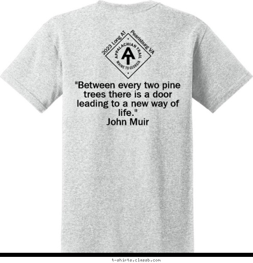 T-shirt Design Appalachian Trail Hike