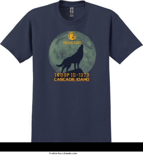 T-shirt Design TLUSA ID-1273 Wolf Moon