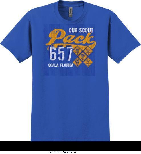 CUB SCOUT 657 OCALA, FLORIDA T-shirt Design 