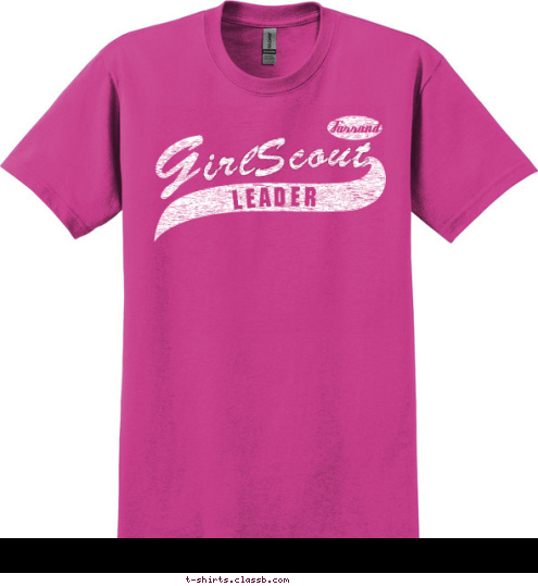 V A G irl Scout  Farrand LEADER T-shirt Design Leader swoosh