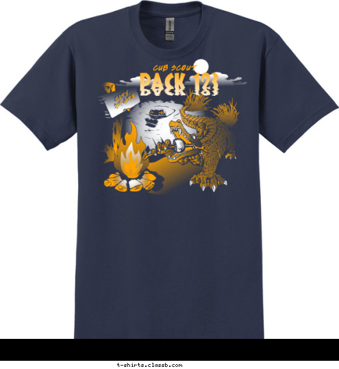 Your text here PACK 123 CITY,
STATE CUB SCOUT PACK 123 T-shirt Design SP1466