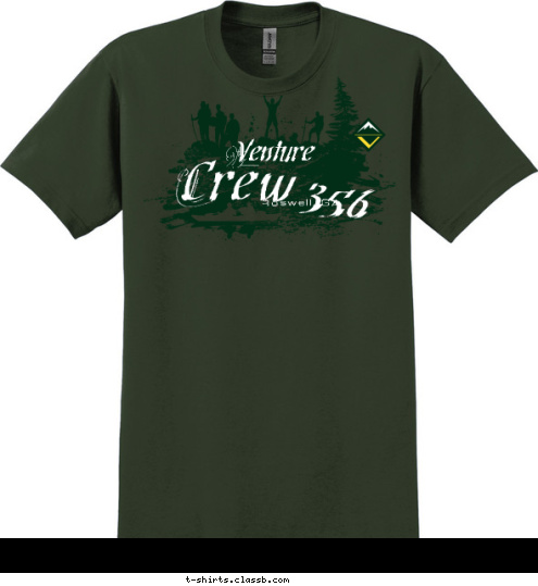 Roswell, GA Crew 356 Venture T-shirt Design 