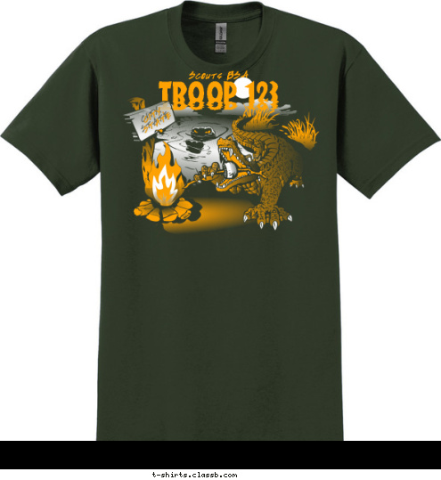 Your text here CITY,
STATE TROOP 123 Boy Scout T-shirt Design SP1467