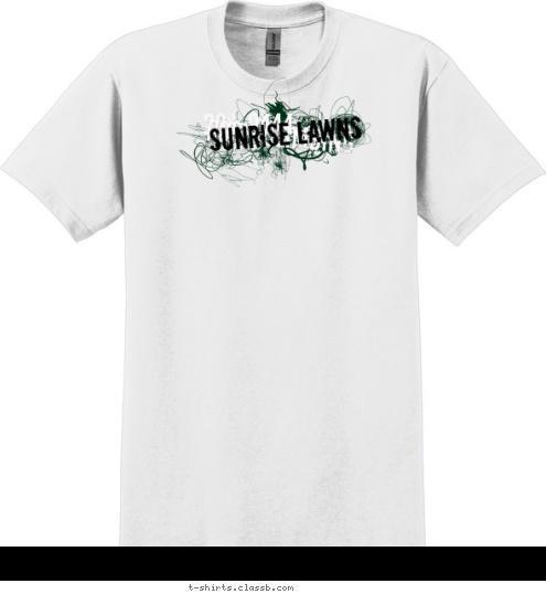 SUNRISE LAWNS 296-9444 ROCK CLIMBING T-shirt Design 