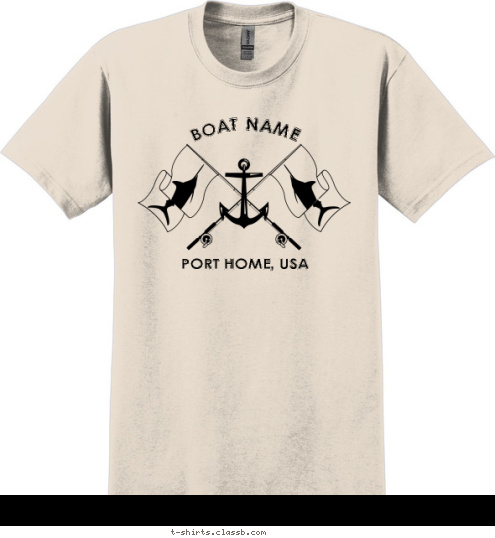 PORT HOME, USA BOAT NAME T-shirt Design SP1195