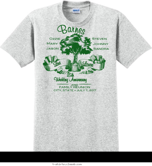 the love of a family is life's greatest blessings you're my rock, and my protection, for the good of your name, lead me and guide me- 
Pslams 31:3 Lena, MS  September 11-12, 2015 the love of a family is life's greatest blessings the love of a family is life's greatest blessings JOHNSON FAMILY  In Loving Memory of Family Gone but not Forgotten In Loving Memory of Family Gone but not Forgotten You're my rock, and my protection, for the good of your name, lead me and guide me. 
Pslams 31:3 25th 2015 Johnson ANYTOWN, USA   JULY 11, 2012 AND Nell and 
Arthur Lee Beatrice and 
Lenny Bular and 
T.B. K.B. Nellie Andy and 
Darritha Annie Ree Bubba Curly Tom Clarence Ollie A.D. and 
Corine FAMILY REUNION Shirley Barnes 25th
Wedding Anniversary and
FAMILY REUNION CITY, STATE • JULY 11, 2017 Sandra Johnny Steven Mary Ozzie Jason Louise Levi T-shirt Design SP2727