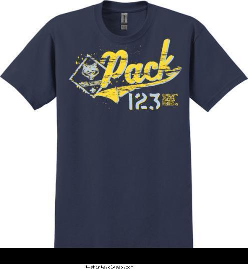 BOBCATS
TIGERS
WOLVES
BEARS
WEBELOS 123 T-shirt Design 