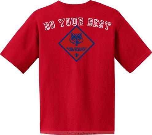 PACK 12 DO YOUR BEST Do your best Cooperstown, NY PACK 12 CUB SCOUT T-shirt Design 