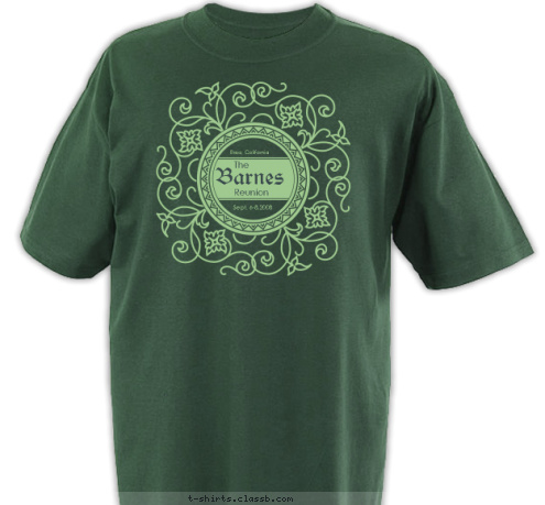 Sept. 6-8,2008

    Brea, California

    The

      
 Reunion Barnes T-shirt Design 