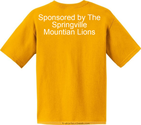 Sponsored by The Springville Mountian Lions Springville, Ca. Pack137 CUB SCOUT T-shirt Design 