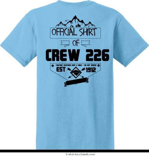 T-shirt Design CREW 226 TEMPLATE