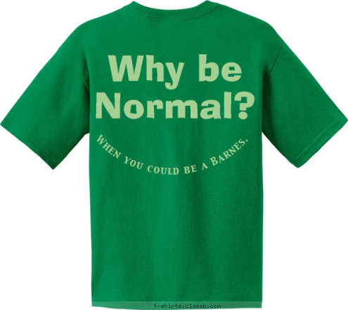 George's Crew
2008 Barnes Family Reunion Why be Normal? When you could be a Barnes. T-shirt Design 