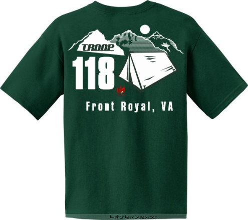 T-shirt Design Troop 118 Sweatshirt