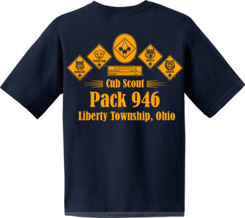 Liberty Township, Ohio Pack 946 Cub Scout  Pack 946 Liberty Township, Ohio Cub Scout  T-shirt Design 