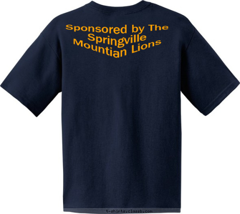 Sponsored by The Springville Mountian Lions Springville, Ca. PACK 137 T-shirt Design 