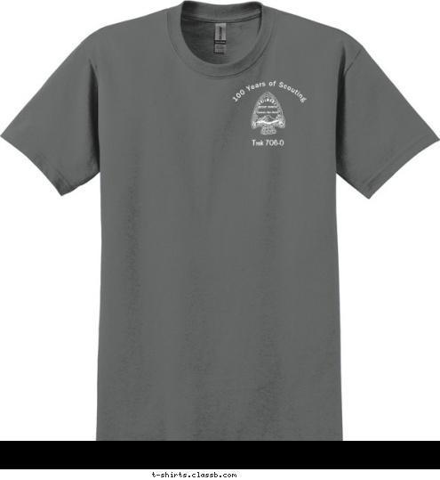 100 Years of Scouting Trek 706-O T-shirt Design 