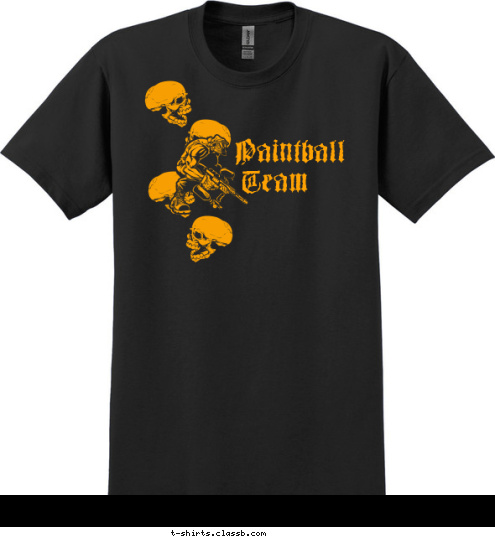 Team Paintball T-shirt Design SP1199
