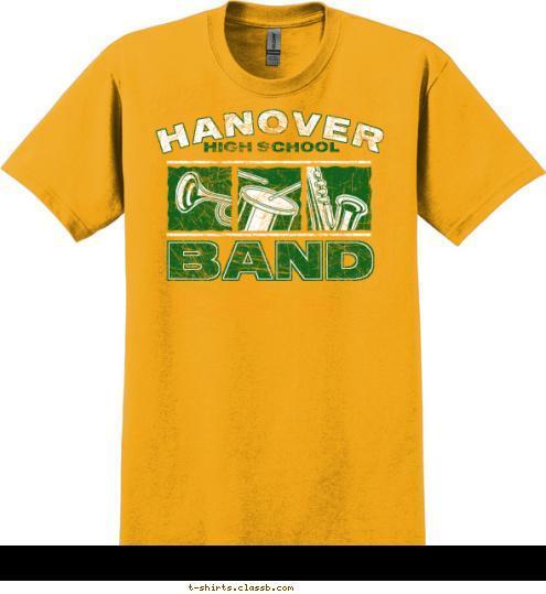 BAND HIGH SCHOOL HANOVER T-shirt Design SP184