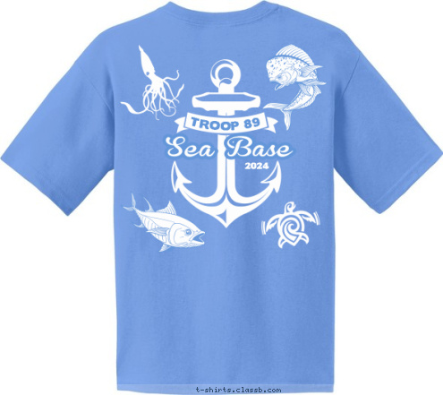 T-shirt Design T89 Seabase Skull