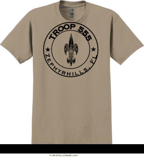 TROOP 555 Zephyrhills, FL T-shirt Design 