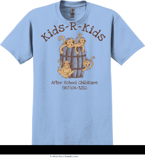 After School Childcare
(987)654-3210 Kids-R-Kids T-shirt Design sp1803