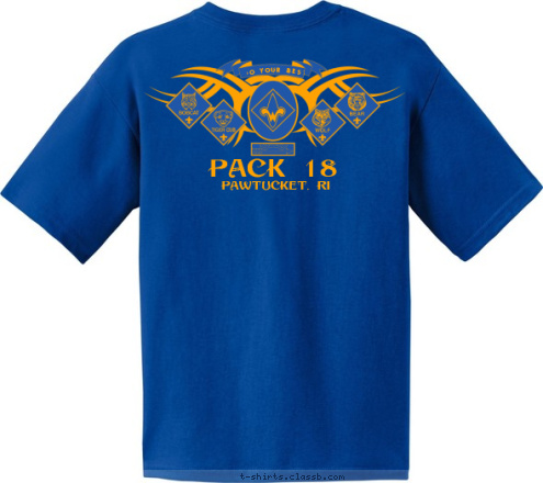 DO YOUR BEST Pawtucket, RI PACK 18 T-shirt Design 