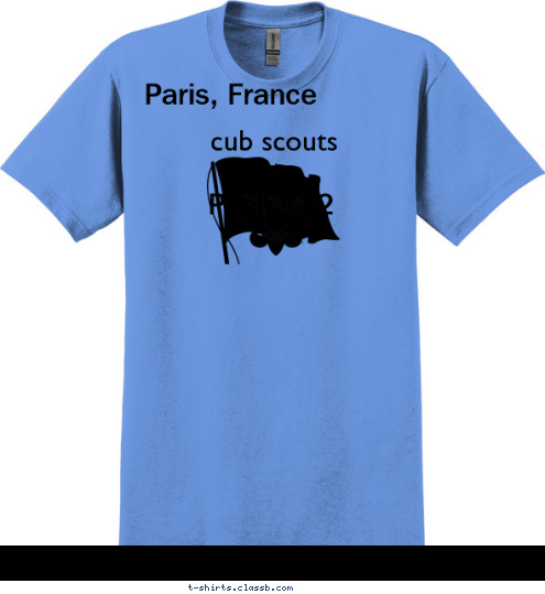 Pack 112 Paris, France cub scouts T-shirt Design 