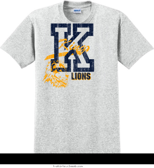 King  LIONS LIONS LIONS K T-shirt Design 