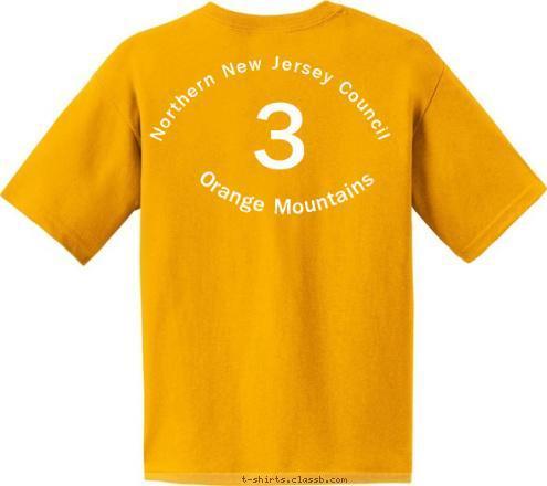 3 Orange Mountains Northern New Jersey Council Maplewood, NJ PACK 3 CUB SCOUT DO YOUR BEST T-shirt Design 