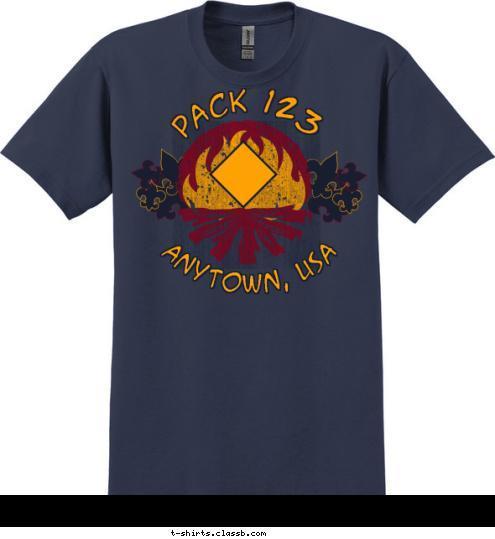 PACK 123 Anytown, USA T-shirt Design 