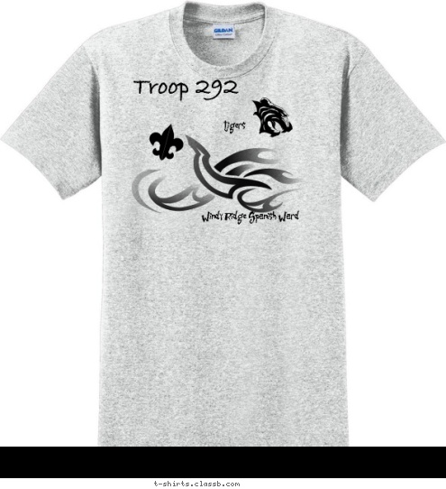 Windy Ridge Spanish Ward Windy Ridge Spanish Ward Windy Ridge Spanish Ward tigers Windy Ridge Spanish Ward Troop 292 T-shirt Design 