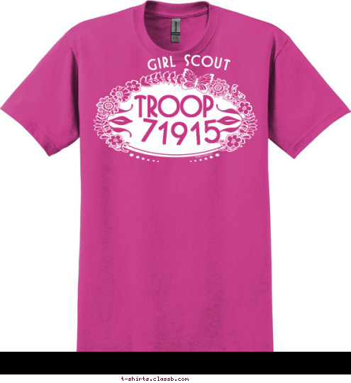 71915  TROOP

 Girl Scout T-shirt Design 