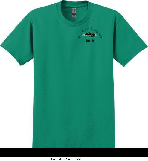 2010 Troop 367 Green Mountain Boys Boy Scout Troop 367 Of Scouting Years 100 T-shirt Design 