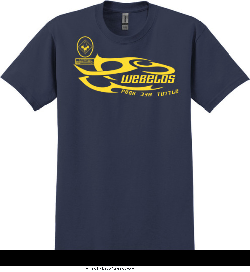 123 Pack 338 Tuttle Webelos T-shirt Design 