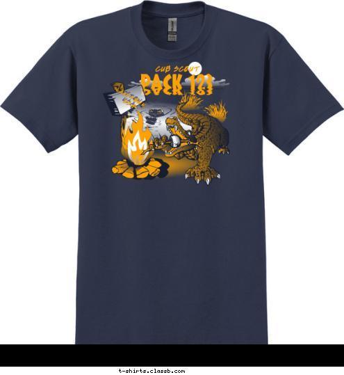 ANYTOWN,
 USA CUB SCOUT PACK 123 T-shirt Design 