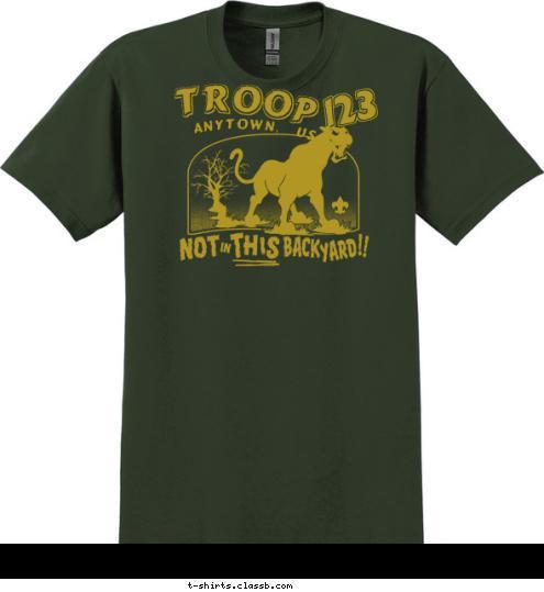 ANYTOWN, USA         123 TROOP T-shirt Design 