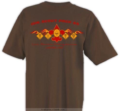 New Text Los Banos,California
WEBELOS  Cub Scout Pack 85 T-shirt Design 