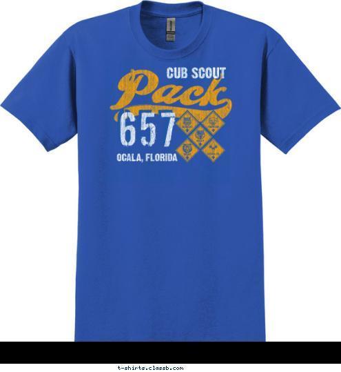 CUB SCOUT 657 OCALA, FLORIDA T-shirt Design 