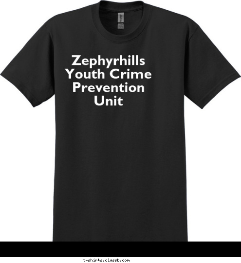 Zephyrhills Youth Crime Prevention
Unit T-shirt Design 