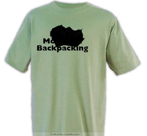 Rocky Mountain Backpacking T-shirt Design 